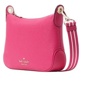 NWT, Kate Spade Rosie Large Leather Messenger Crossbody Bag, Bikini Hot Pink